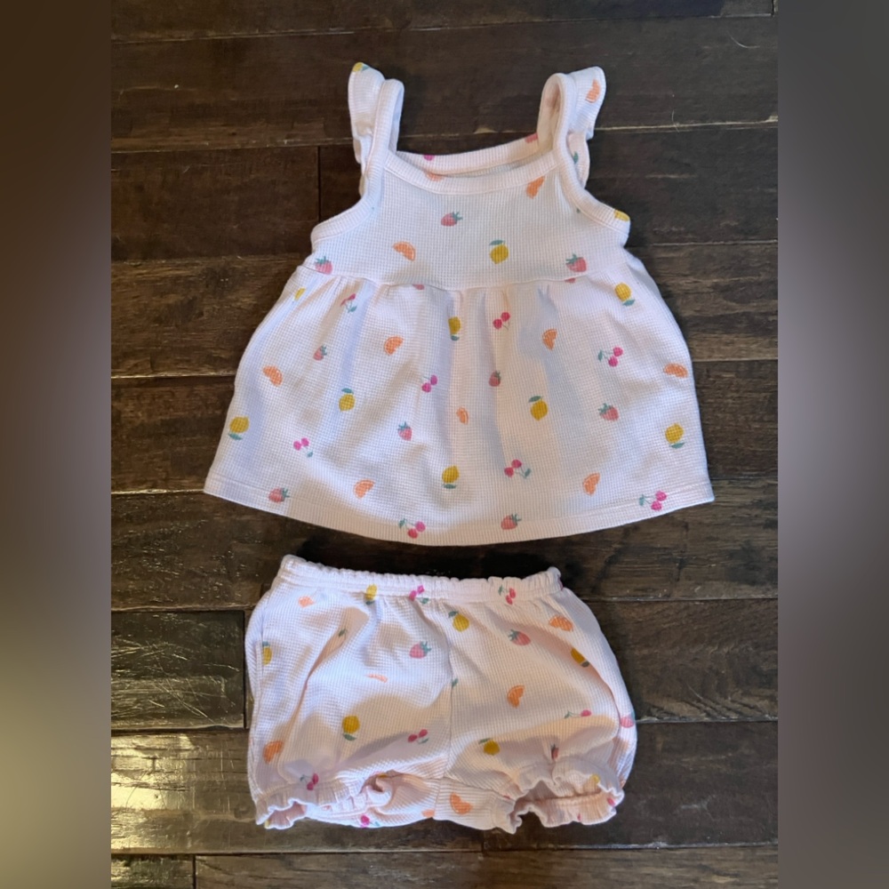 Adorable White and Pink Toddler Set